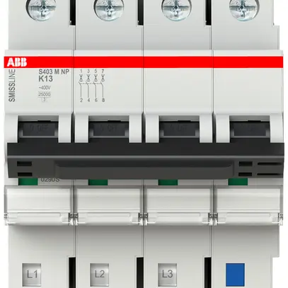 Disjoncteur SMISSLINE TP S 4×13A K 25kA NP 
