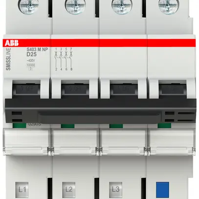 Disjoncteur SMISSLINE TP S 4×25A D 10kA NP 