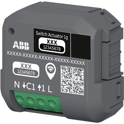 EB-RF-Schaltaktor ABB-free@home 62811 U-WL-500 1-fach 13A/230VAC 