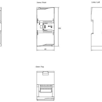 Modulo d'ingresso PLC Siemens SIMATIC S7-1200 SM 1221 DI 8×24V 