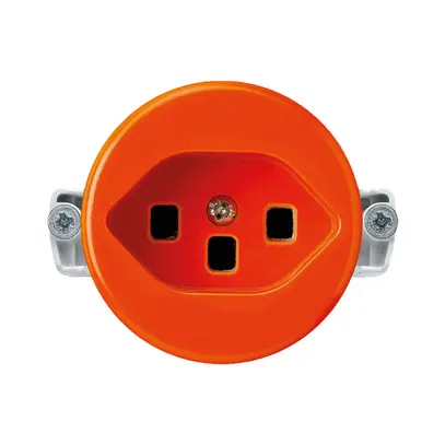 Insert pour prise basico type 23 orange avec bornes enfichables 