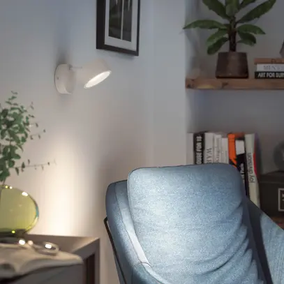 Spot LED Philips Bracia 5.5W 550lm 2700K 110° Ø86mm bianco 1×Spot 