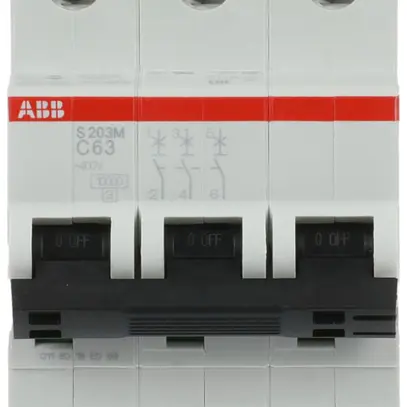 Disjoncteur ABB S203M-C63 63A C 10kA 