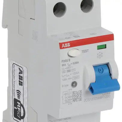 Interruttore differenziale proM compact 1PN tipo B, 25A 30mA 2UM leggr.ritardato 