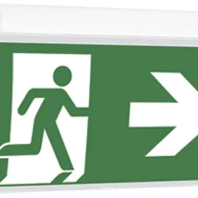 Luminaire de secours ESYLUX SLE LEDi SC/C montage mural 