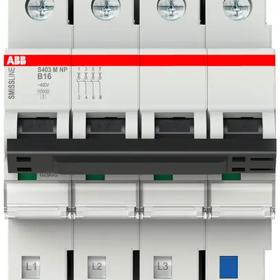 Disjoncteur SMISSLINE TP S 4×16A B 10kA NP 