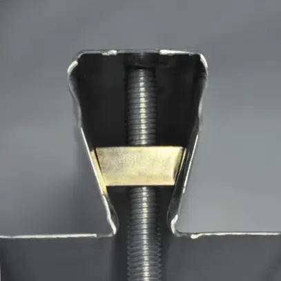 Écrou trapézoïdale Caddy HW M8 15° zingué 
