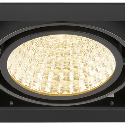 Downlight LED SLV KADUX 27W 3050lm 930 30° DALI 195×195mm noir 