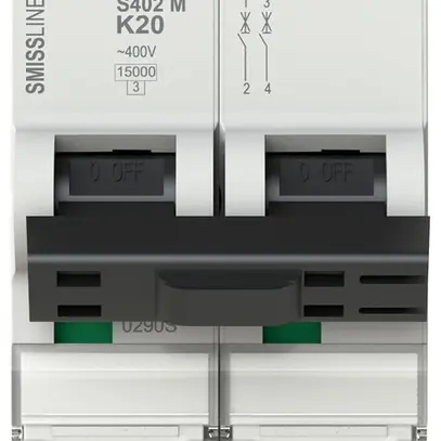 Disjoncteur SMISSLINE TP S 2×20A K 25kA 