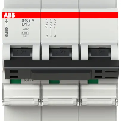 Disjoncteur SMISSLINE TP S 3×13A D 10kA 