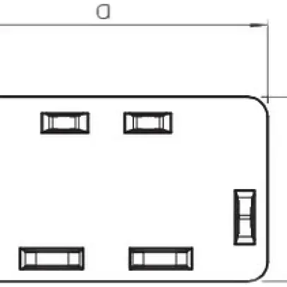 Piastra terminale Bettermann p.canale d'installazione WDK bianco puro 60×110mm 