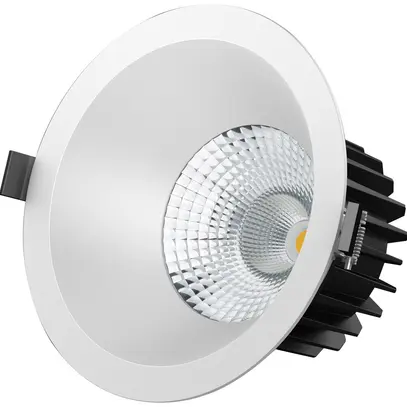 EB-LED-Spot maxLUCE ATMO 150 18W 1860lm 3000…4000K IP44 1-10V DALI2 Ø150mm weiss 