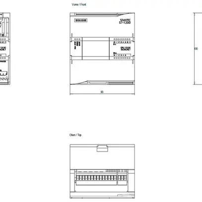 Unità base PLC Siemens SIMATIC S7-1200 CPU 1212C DC/DC/relè 24V 