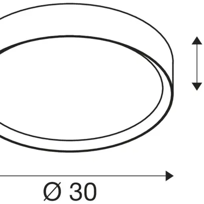 LED-Decken-/Wandleuchte SLV DECONA 30 18W 1560lm 927/930 IP44 DIM Ø300 schwarz 