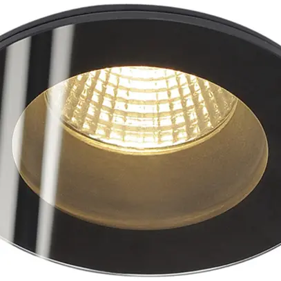 Downlight LED INC SLV PATTA-F, 12W 630lm 3000K rond IP65 noir 