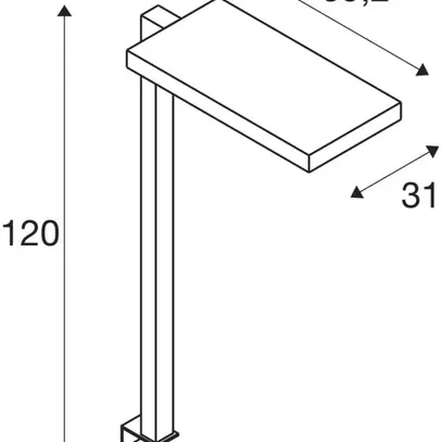 Lampada da tavolo LED SLV WORKLIGHT 79W 7600lm 4000K REG argento 
