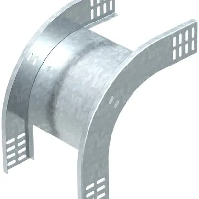Gomito esterno Bettermann verticale 90° 60×200mm zincato in continuo 