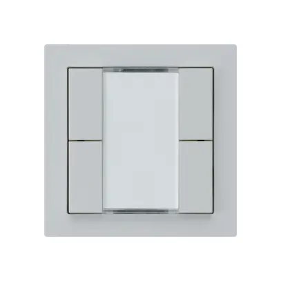 Poussoir ENC kallysto A KNX 4× s/e-link gris clair 