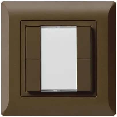 Pulsante multifunzionale INC kallysto.line KNX RF 4×marrone 