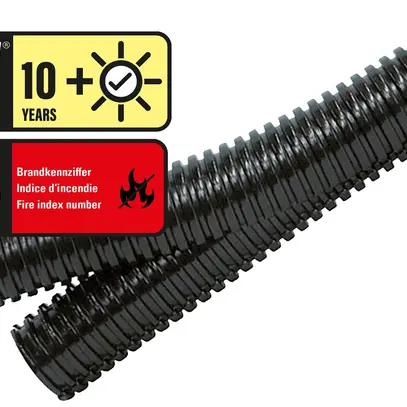 Tubo materia sintetica Duplex 14mm nero 