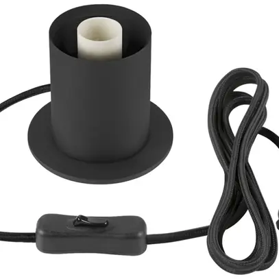 Tischleuchte SLV VARYT E14 1×6W Schalter Ø90×90mm schwarz 