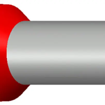 Embout de câble Ferratec DIN is. 35mm²/25mm rouge 