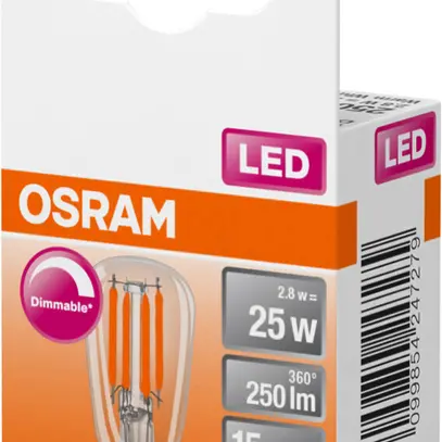 LED-Lampe Osram SPECIAL E14 2.8W 250lm 2700K DIM Ø26×63mm klar 