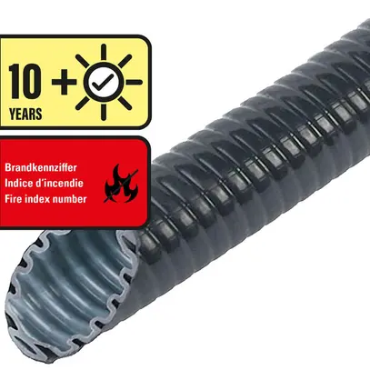Tubo d'installazione KRGK Plica M32 resistente UV nero 