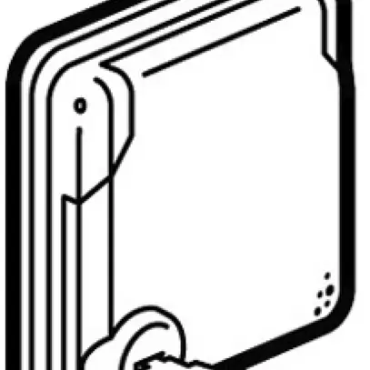 Presa INC Soliroc T13 con coperchio di chiusura 
