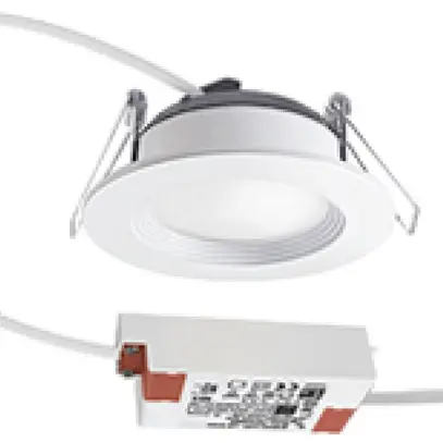 Downlight LED ESYLUX ELSA-2 Ø98 ON/OFF 5W 4000K, 500lm, blanc 