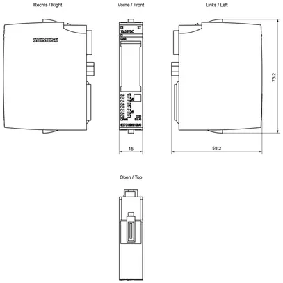 Module d'entrée API Siemens SIMATIC ET200SP DI 16×24VDC ST A0 CC00 