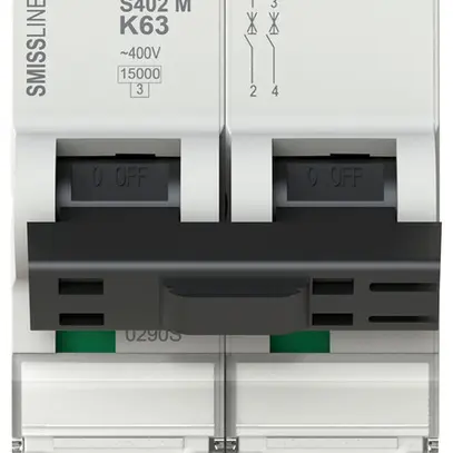 Disjoncteur SMISSLINE TP S 2×63A K 10kA 