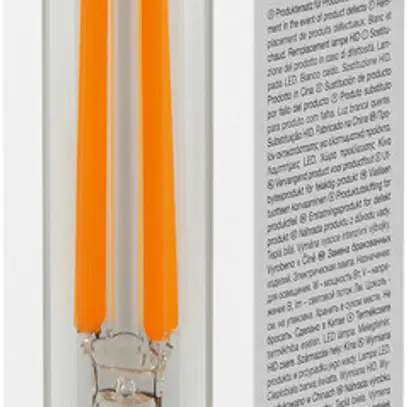 Lampada LED LEDVANCE NAV E27 15W 1600lm 1800K Ø38×170mm chiaro ambra 