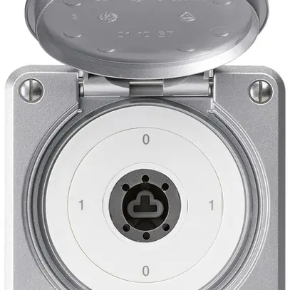 Interruttore a chiave INC robusto IP55 copertura senza cilindro S0/3P alluminio 
