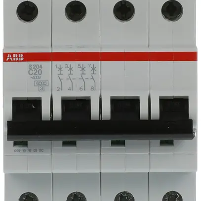 Disjoncteur ABB S204-C20 20A C 6kA 