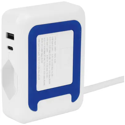 Ladestation Steffen IQ 1×T13 1×USB-A 1×USB-C weiss 