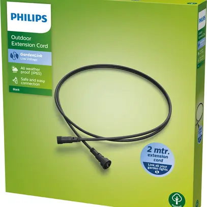 Verlängerungskabel Philips GardenLink IP65 2-polig 2m schwarz 