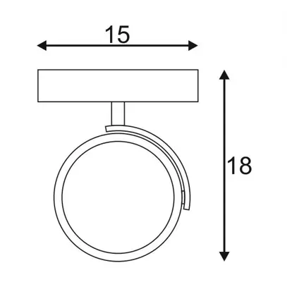 Plafonnier SLV KALU, GU10 75W IP20 alu brossé 