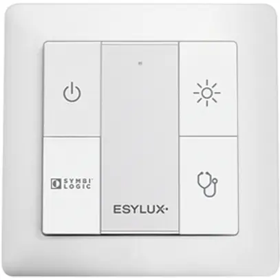 Poussoir ENC ESYLUX DALI, 4-fois, pour scènes lumière de chambre patient 