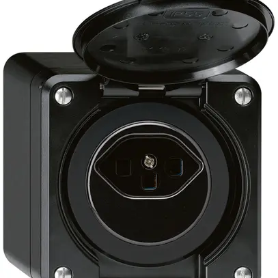 Prise AP robusto type 23 noir 