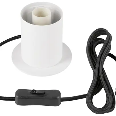 Luminaire de table SLV VARYT E14 1×6W interrupteur Ø90×90mm blanc 
