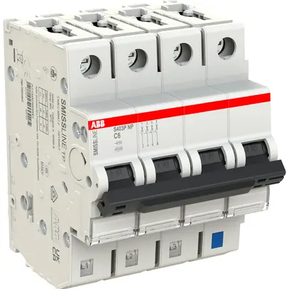 Disjoncteur SMISSLINE TP, 3LN, C, 6A, 40kA 