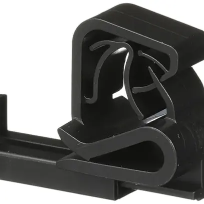 Clip per cavo Ø 6.6…7.5mm, parallelo al fissaggio in alto, nero 