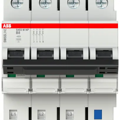 Disjoncteur SMISSLINE TP S 4×8A B 10kA NP 