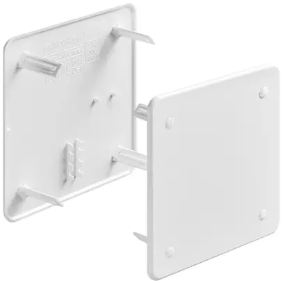 Coperchio a vite HSB 130×130mm grandezza 2/3 bianco s.alogeni 