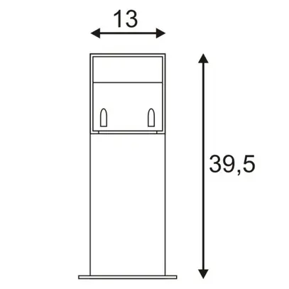 Lampadaire LED SLV LOGS 40, 6W 330lm 3000K IP44 anthracite 
