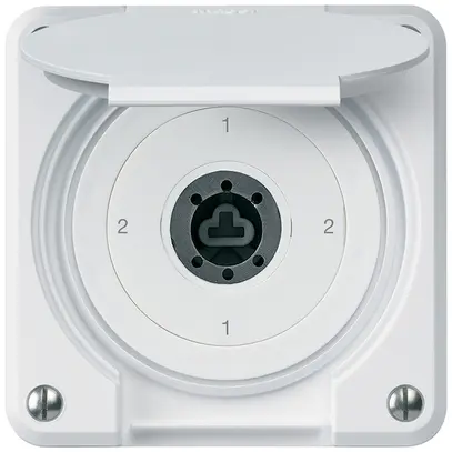 Interruttore a chiave INC robusto IP55 copertura senza cilindro S3/1P bi combi 