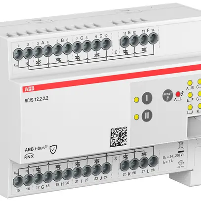 REG-Heizungsaktor KNX ABB VC/S12.2.2.2 12×Ausg 1A 24…230V 8TE 