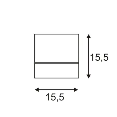 Deckenleuchte SLV KARDAMOD SURFACE, GU10 75W eckig IP20 weiss 