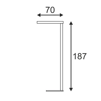 Lampadaire LED WORKLIGHT SL-2, 2×16.2W 1835lm 3000K IP20 blanc 